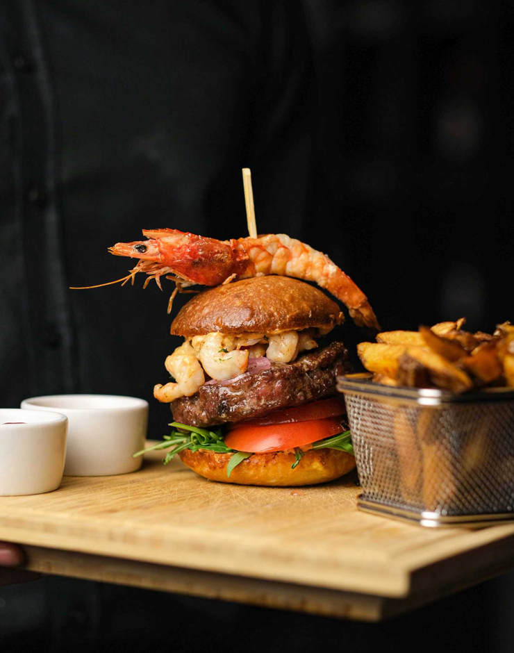 SURF & TURF BURGER 1